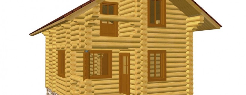 Проект дома из оцилиндровки
